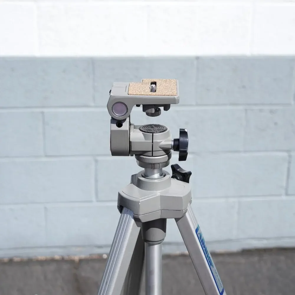 Vintage Albinar 122-500 Camera Tripod Aluminum Adjustable Height Stand Silver